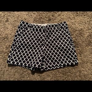 NWOT Crown & Ivy Navy Blue& White 5inch Shorts